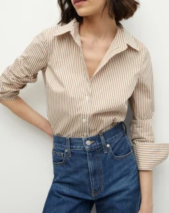 Veronica Beard Tops>Amelia Button-Down Shirt in