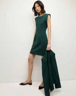 Veronica Beard Dresses|Matching Sets>Anais Sheath Dress in Emerald Green