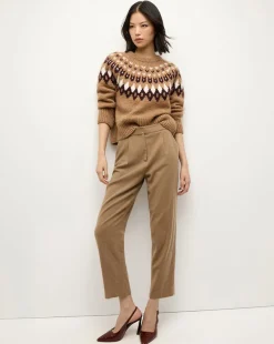 Veronica Beard Sweaters|Tops>Anne Fairisle Pullover in Russet Multi