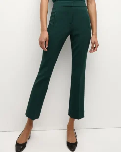 Veronica Beard Pants|Matching Sets>Arte High Waisted Pant in Dark Green