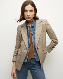 Veronica Beard Jackets & Outerwear>Battista Plaid Dickey Jacket in