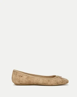 Veronica Beard Flats & Loafers>Beatrix Cork Ballet Flat | Cork Flat Shoes