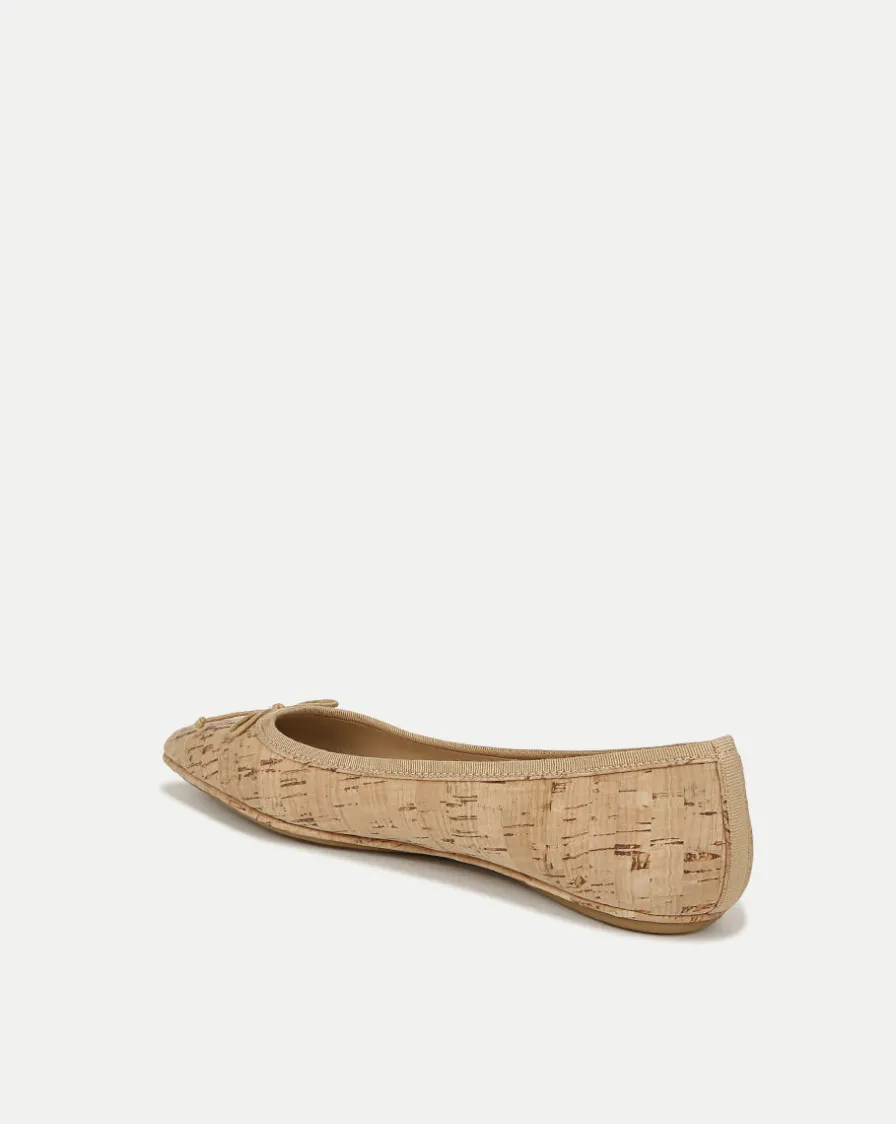 Veronica Beard Flats & Loafers>Beatrix Cork Ballet Flat | Cork Flat Shoes
