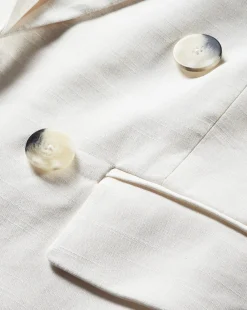 Veronica Beard Jackets & Outerwear>Bexley Stretch-Linen Dickey Jacket in