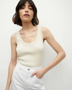 Veronica Beard Tops>Birke Scoopneck Tank in
