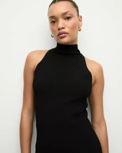 Veronica Beard Dresses|Party Dressing>Briggita Knitted Halter Dress in