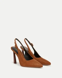 Veronica Beard Pumps>Callie Suede Slingback Pump in