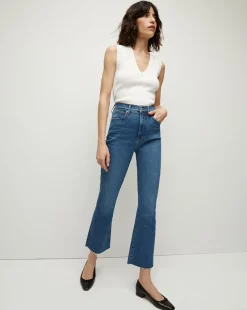 Veronica Beard Jeans>Carolina Skinny Kick-Flare Jean in