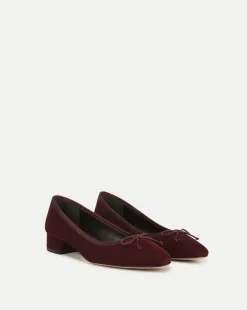 Veronica Beard Flats & Loafers|Pumps>Cecile Suede Ballet Pump in