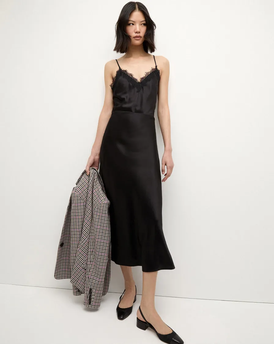 Veronica Beard Skirts & Shorts|The Veronicas' Favorites>Clover Stretch Silk Midi Skirt in