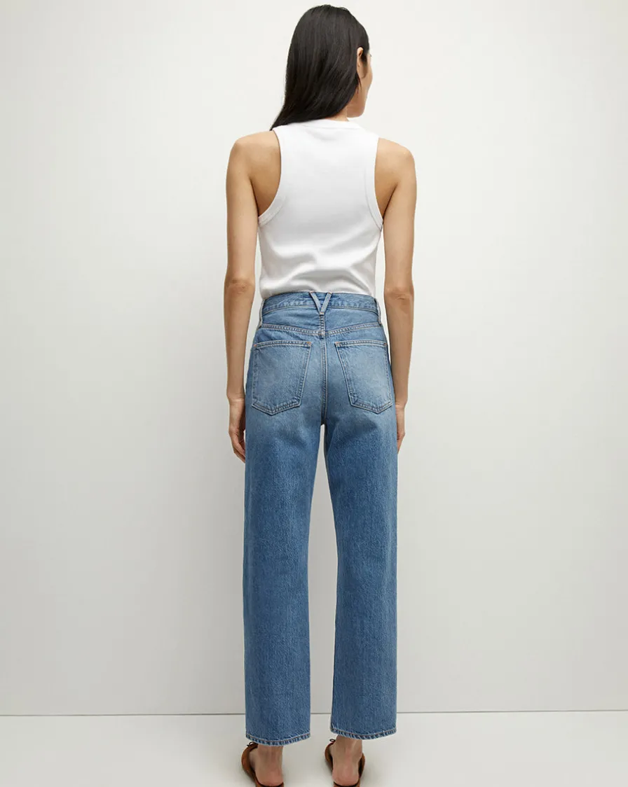 Veronica Beard Jeans>Daniela Straight-Leg Jean in Lakeshore Blush