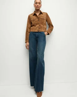 Veronica Beard Jackets & Outerwear|Matching Sets>Delena Suede Jacket in