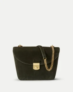 Veronica Beard Shoulder Bags|The Gift Guide>Double Link Suede Flap Bag in