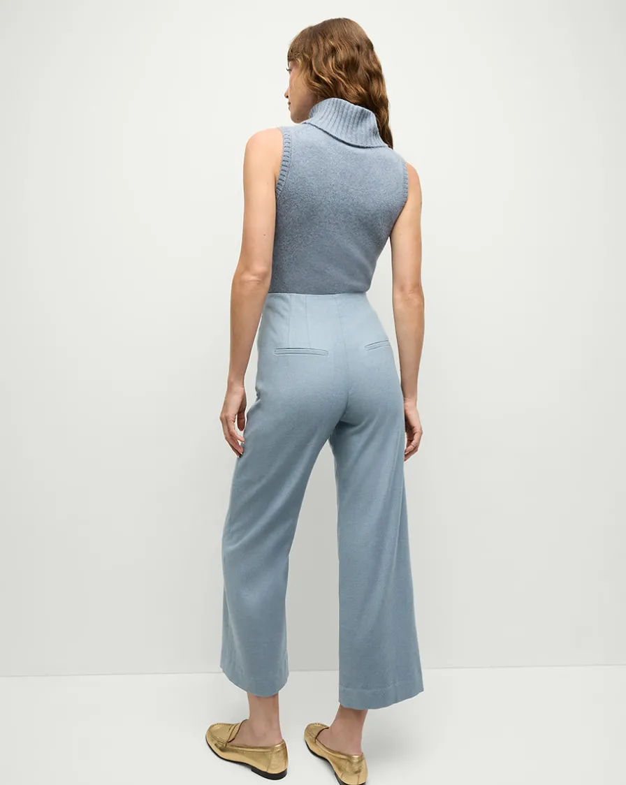 Veronica Beard Pants|Matching Sets>Dova Pant in Heather Smoke Blue