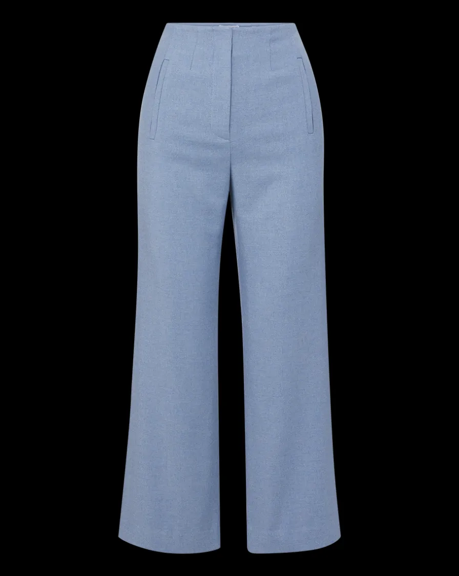Veronica Beard Pants|Matching Sets>Dova Pant in Heather Smoke Blue
