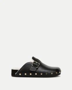 Veronica Beard Flats & Loafers|The Gift Guide>Fern Shearling Clog in Leather