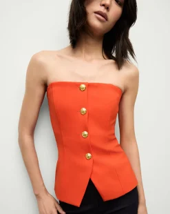 Veronica Beard Tops>Forman Bustier Top in