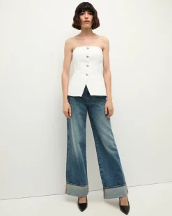 Veronica Beard Tops>Forman Bustier Top in