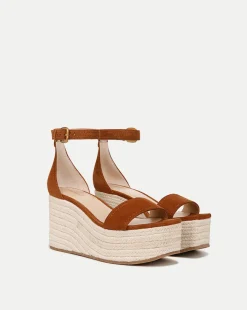Veronica Beard Sandals>Gianna Raffia Wedge Sandal in