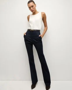Veronica Beard Pants|The Veronicas' Favorites>Gracie Belted Denim Pant in Dark Wash