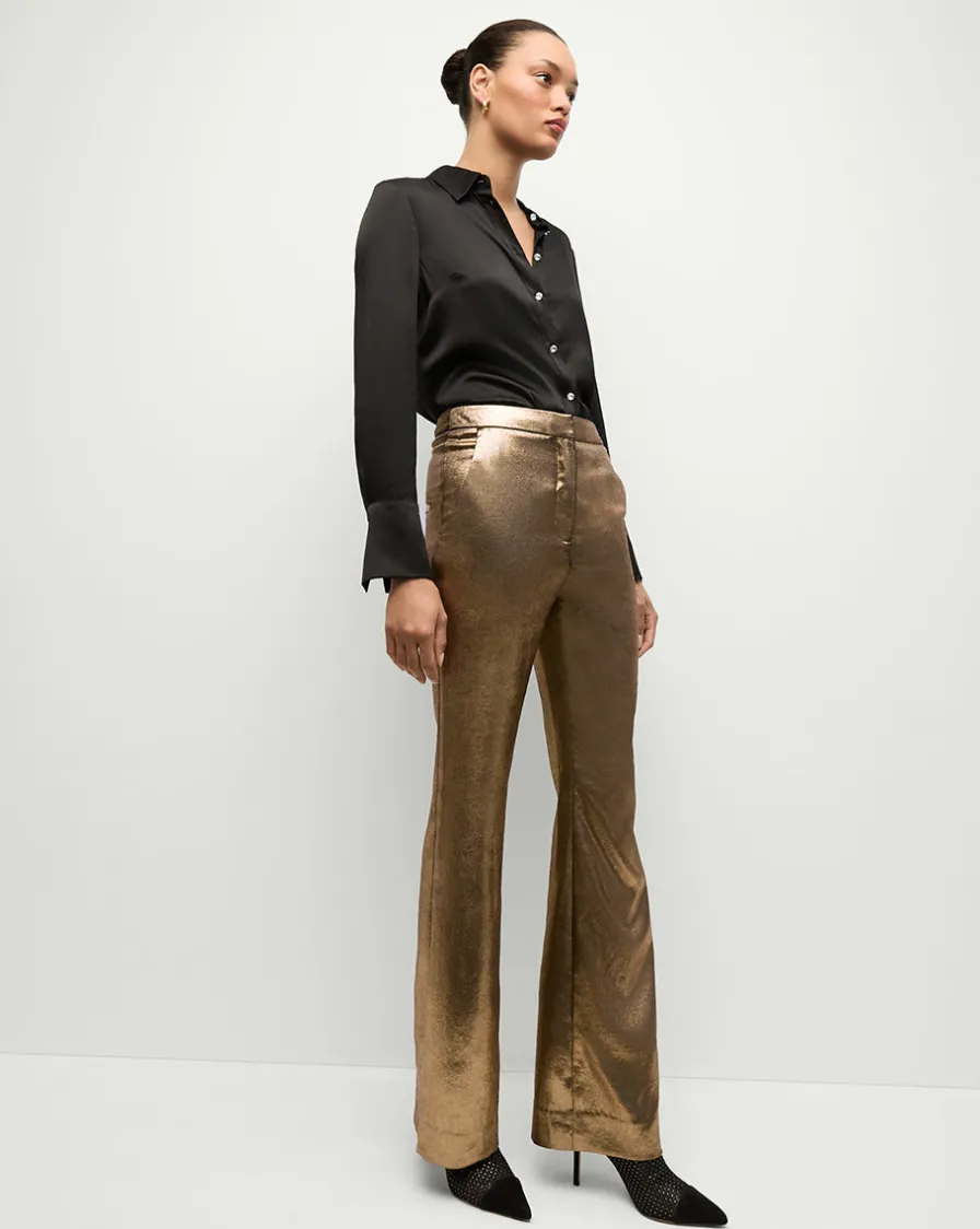 Veronica Beard Pants|Matching Sets>Gracie Pant in Vintage Gold x Poppy Delevingne