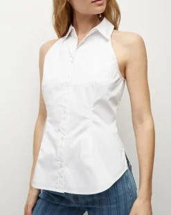 Veronica Beard Tops>Harper Poplin Top in