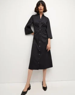 Veronica Beard Dresses>Haydon Poplin Shirtdress in