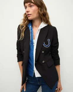 Veronica Beard Jackets & Outerwear>Indianapolis Colts Dickey Jacket in Black/Silver