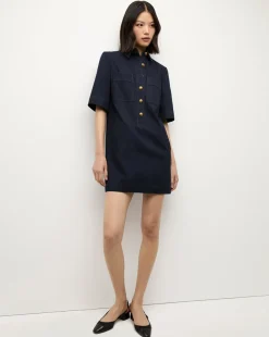 Veronica Beard Dresses|The Veronicas' Favorites>Koulis Mini Denim Dress in Dark Wash