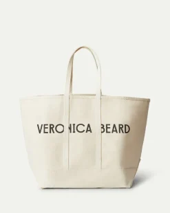 Veronica Beard Tote Bags|Accessories>Large Logo Canvas Tote in