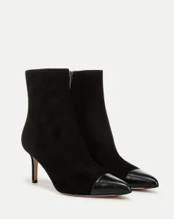 Veronica Beard Boots & Booties|The Veronicas' Favorites>Lisa Cap-Toe Heeled Ankle Boot in