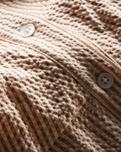 Veronica Beard Dresses>Mackey Seersucker Halter Dress in