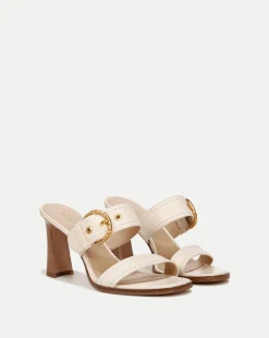 Veronica Beard Sandals>Margaux Leather Buckle Sandle|
