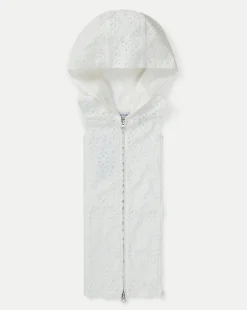 Veronica Beard Dickeys>Marlo Cotton Eyelet Dickey in