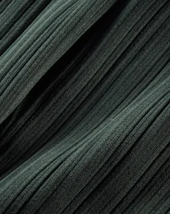 Veronica Beard Pants>Massaro Rib-Knit Skinny-Flare Pant