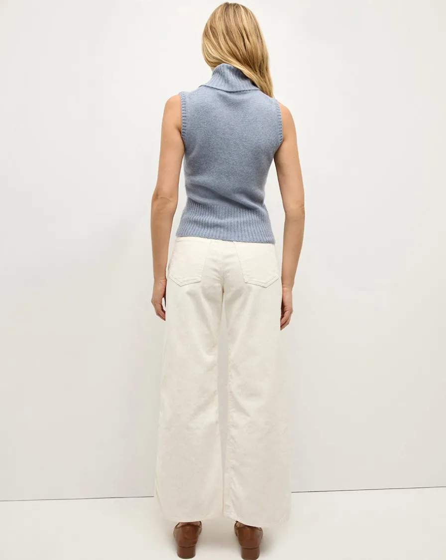 Veronica Beard Sweaters|Tops>Mazzy Cashmere Turtleneck in Smoke Blue