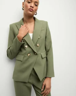 Veronica Beard Jackets & Outerwear|Matching Sets>Miller Dickey Jacket in Stone Army