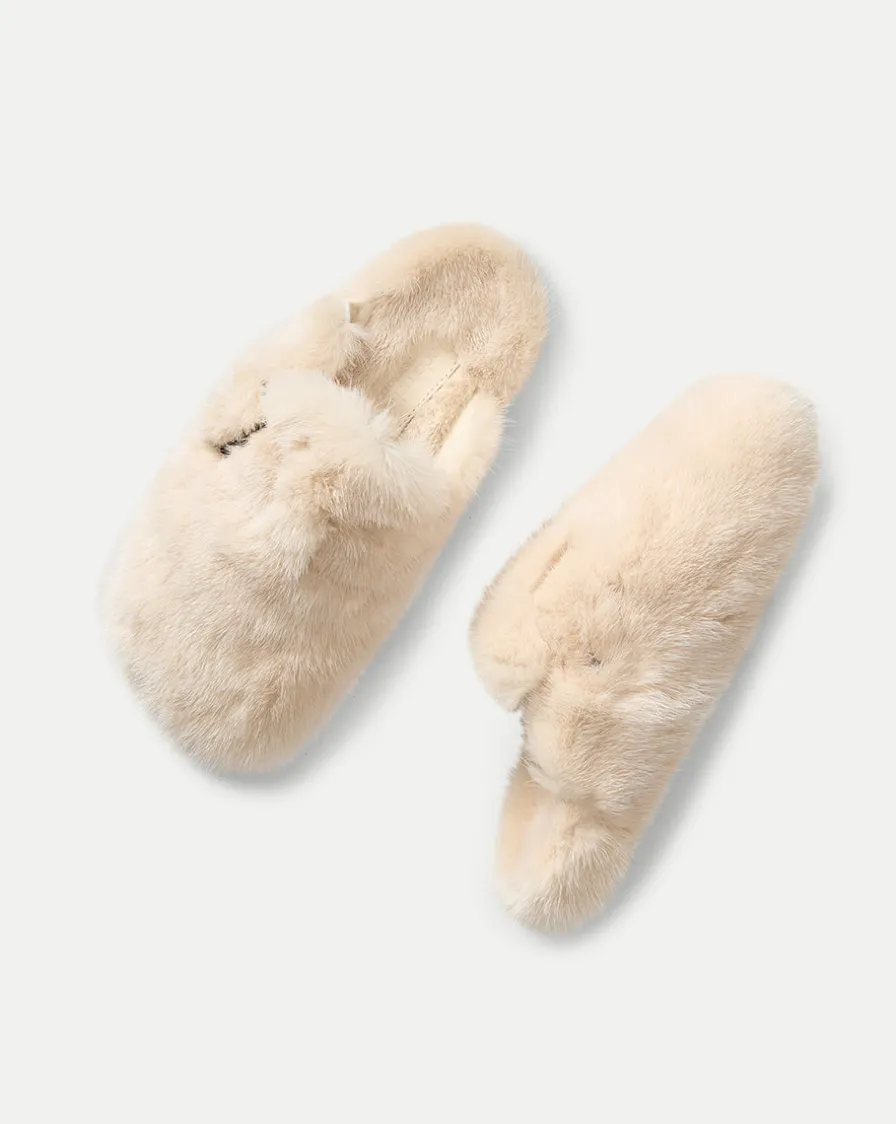 Veronica Beard Accessories|The Gift Guide>Mink Clog Slippers in