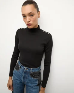 Veronica Beard Tops>Nate Top With Buttons in