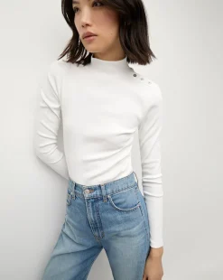 Veronica Beard Tops>Nate Top With Buttons in