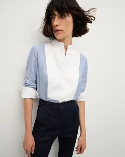 Veronica Beard Tops|The Veronicas' Favorites>Naya Top in Blue Haze