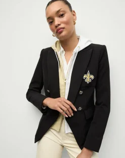 Veronica Beard Jackets & Outerwear>New Orleans Saints Dickey Jacket in Black/Gold