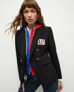 Veronica Beard Jackets & Outerwear|The Gift Guide>New York Giants Dickey Jacket in Black/Silver