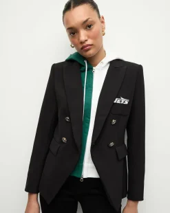 Veronica Beard Jackets & Outerwear|The Gift Guide>New York Jets Dickey Jacket in Black/Silver