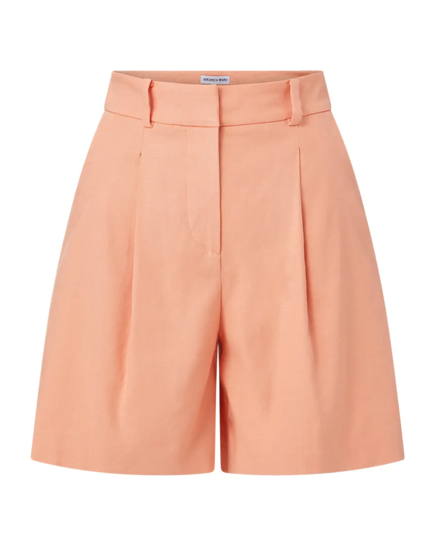 Veronica Beard Skirts & Shorts>Noemi High-Waisted Linen Short
