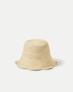 Veronica Beard Accessories>Packable Scallop Bucket Hat in