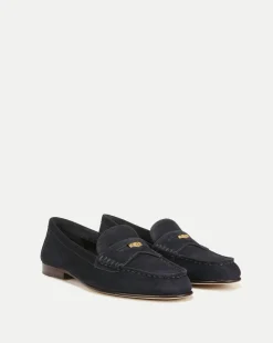 Veronica Beard Flats & Loafers>Penny Suede Loafer