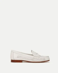 Veronica Beard Flats & Loafers>Penny Woven Leather Loafer