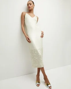 Veronica Beard Dresses>Perla Sequin Midi Slip Dress