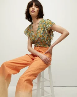 Veronica Beard Tops>Polly Floral Top
